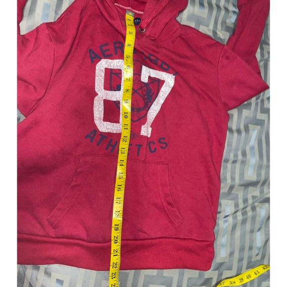 Aeropostale Hoodie Jacket Size MM Womens Red - Picture 4 of 11